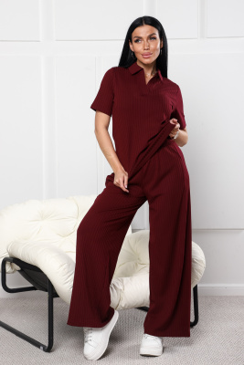 Костюм женский 26009К бордо